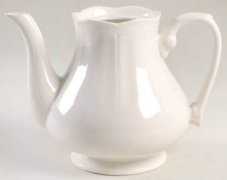 Federalist White Teapot No Lid
