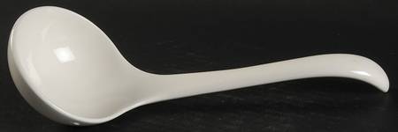 Federalist White Tureen Ladle