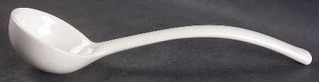Federalist White Tureen Ladle
