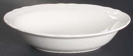 Federalist White 10" Oval Vegetable Bowl