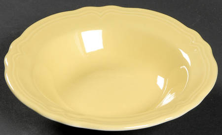Federalist Buttercup Yellow (4239) Rim Fruit/Dessert (Sauce) Bowl