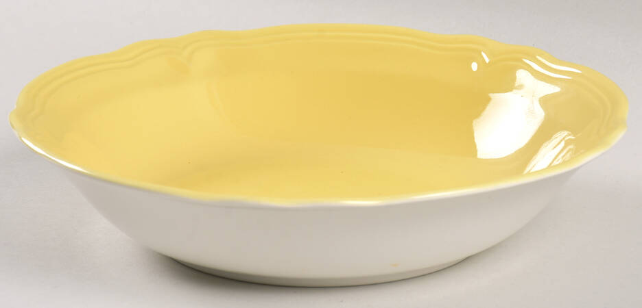 Federalist Buttercup Yellow (4239) Rim Soup Bowl