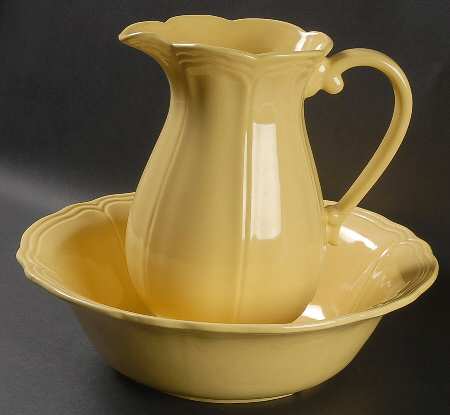 Federalist Buttercup Yellow (4239) 72 Oz Pitcher and Bowl Set