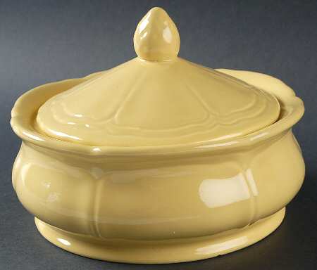 Federalist Buttercup Yellow (4239) 1 Qt Round Covered Casserole