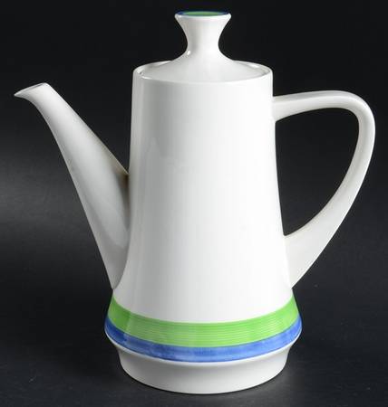 Floral Ring Coffee Pot & Lid