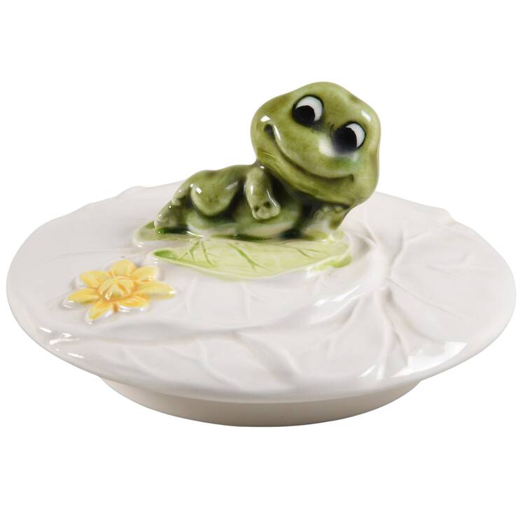 Frog Family Lid for Mini Teapot