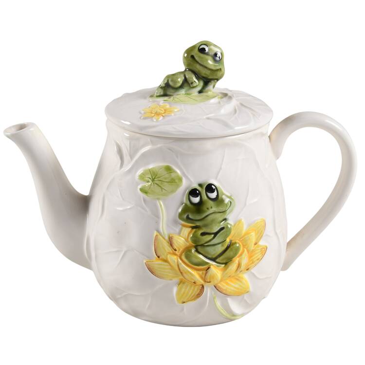 Frog Family Mini Teapot & Lid