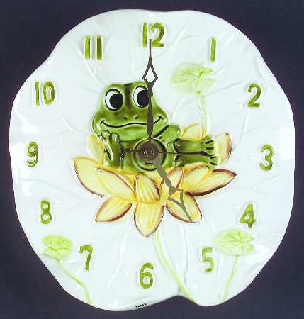 Frog Family Hanging Wall Clock