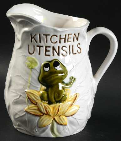 Frog Family Utensil Holder