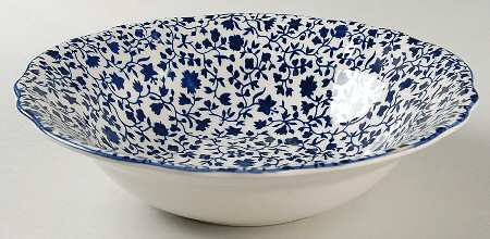 Lancaster Calico Blue 9" Round Vegetable Bowl by Sears