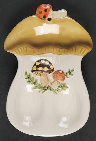 Merry Mushroom Spoon Rest/Holder (Holds 1 Spoon)