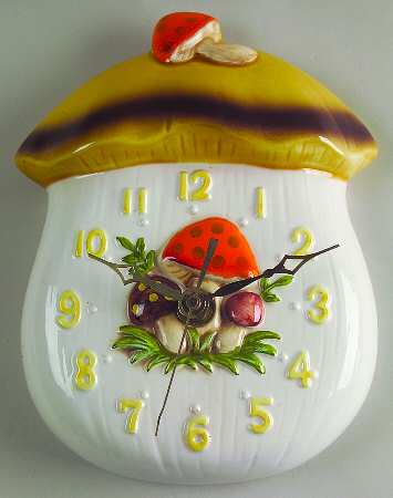 Merry Mushroom Hanging Wall Clock