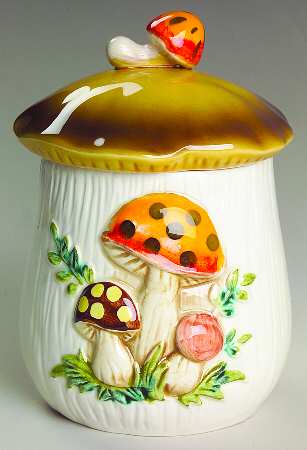 Merry Mushroom Small Canister & Lid