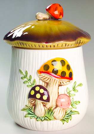 Merry Mushroom Large Canister & Lid
