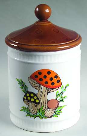 Merry Mushroom Large Canister & Lid