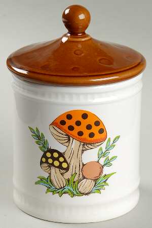 Merry Mushroom Small Canister & Lid