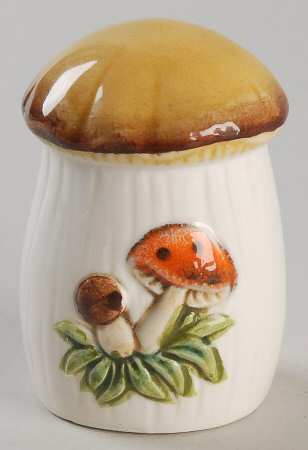 Merry Mushroom Miniature Ornamental Canister