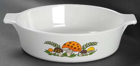 Merry Mushroom 1 Qt Round Casserole No Lid