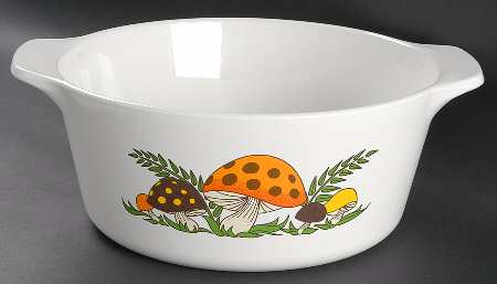 Merry Mushroom 4 Quart Round Casserole No Lid