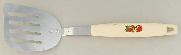 Merry Mushroom Small Metal Spatula with Plastic Handle