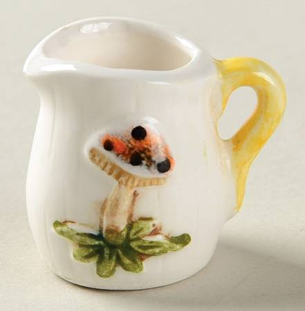 Merry Mushroom Miniature Ornamemtal Creamer
