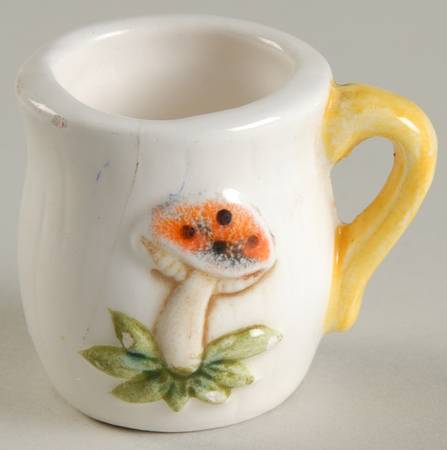 Merry Mushroom Miniature Ornamental Mug