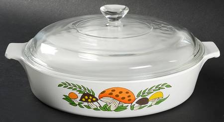 Merry Mushroom 1.25 Qt Round Covered Casserole