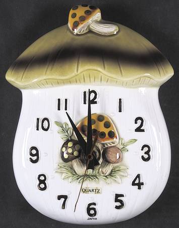 Merry Mushroom Hanging Wall Clock