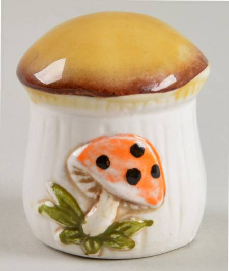 Merry Mushroom Miniature Sugar Bowl & Lid