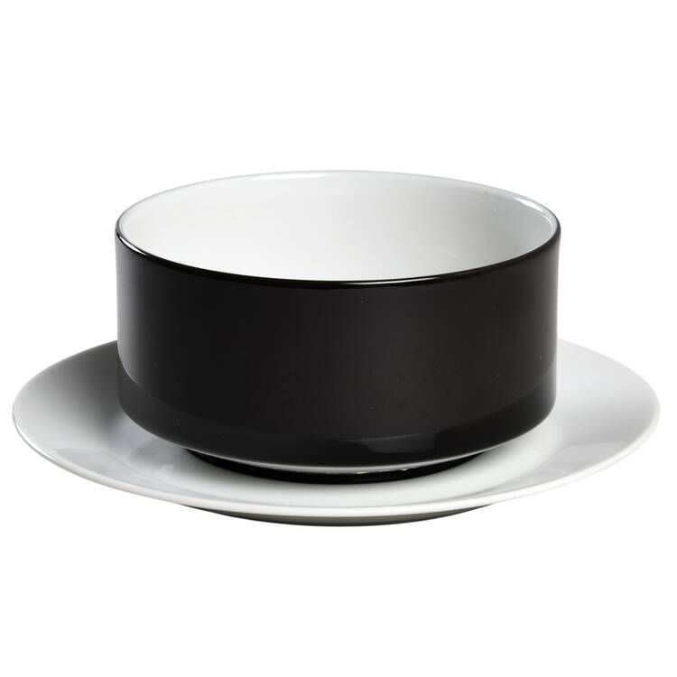 Meteor Gravy Boat with Attached Underplate