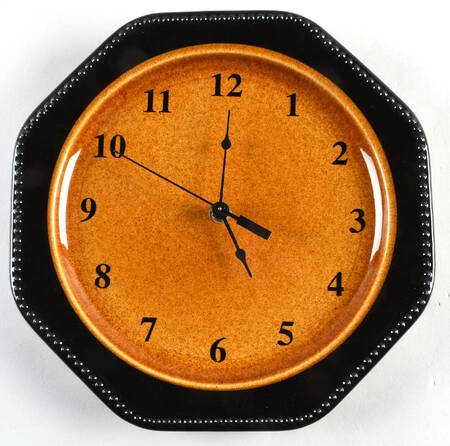 Octagon Amber 1-2" depth  Clock Plate HC