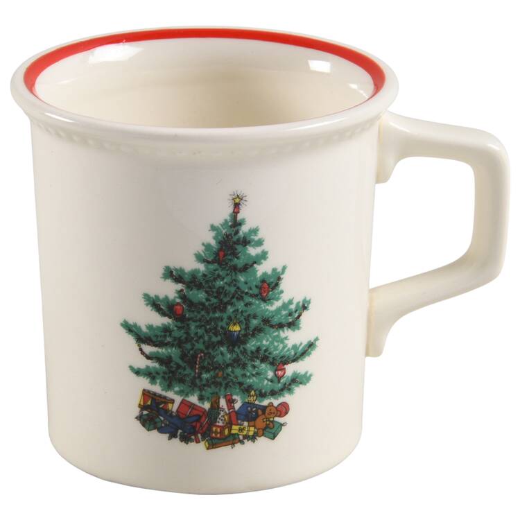 Octagon Holiday Flat Cup & Saucer Set