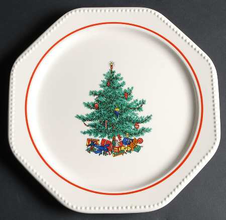 Octagon Holiday 11" Chop Plate (Round Platter)