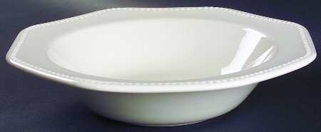 Octagon White 10" Round Vegetable Bowl by Sears