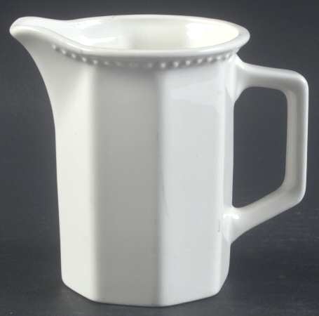 Octagon White Creamer