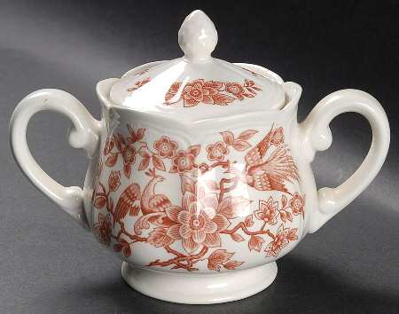 Oriental Bower Sugar Bowl & Lid