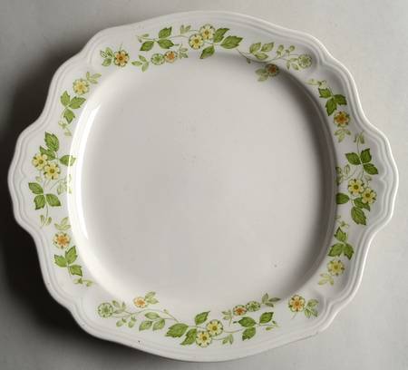 Petit Flora Handled Cake Plate