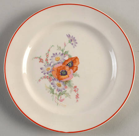 Poppy Bread & Butter Plate