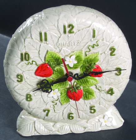 Strawberry Coordinates Hanging Wall Clock