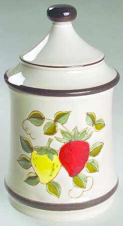 Strawberries Medium Canister & Lid