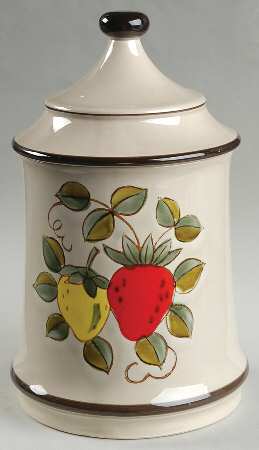 Strawberries Extra Large Canister & Lid