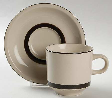 Strawberries Flat Cup & Saucer Set by Sears