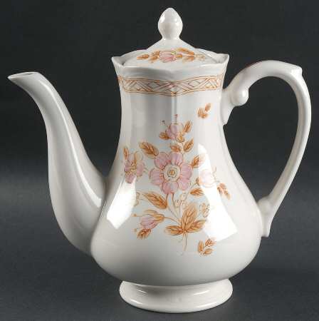 Wicker Rose Coffee Pot & Lid