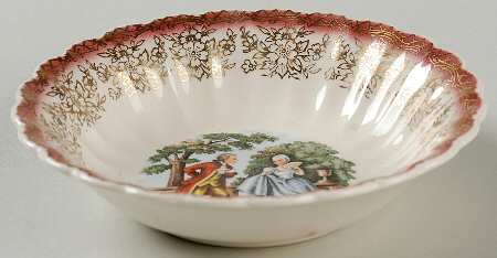 Chantilly Mandarin Maroon Fruit/Dessert (Sauce) Bowl