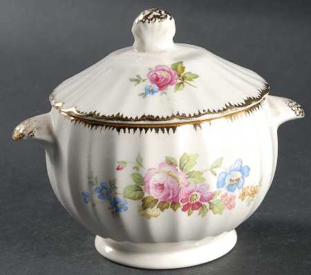 June Rose Sugar Bowl & Lid