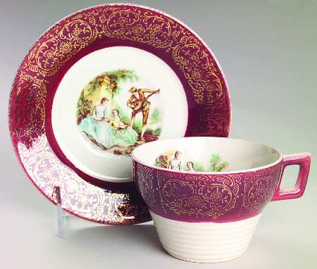 Serenade Flat Cup & Saucer Set