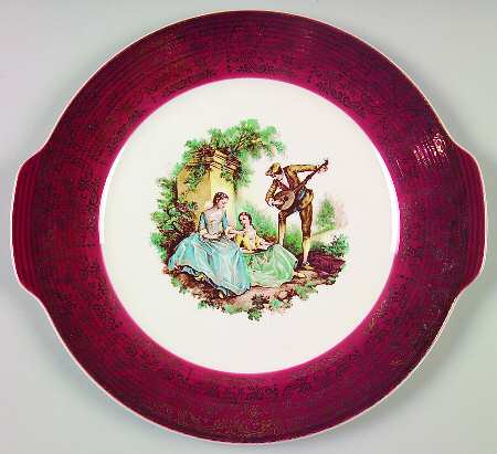 Serenade Handled Cake Plate