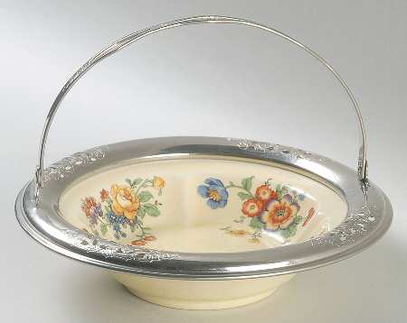 The Strasburg Ceramic Candy Dish W/Metal Rim