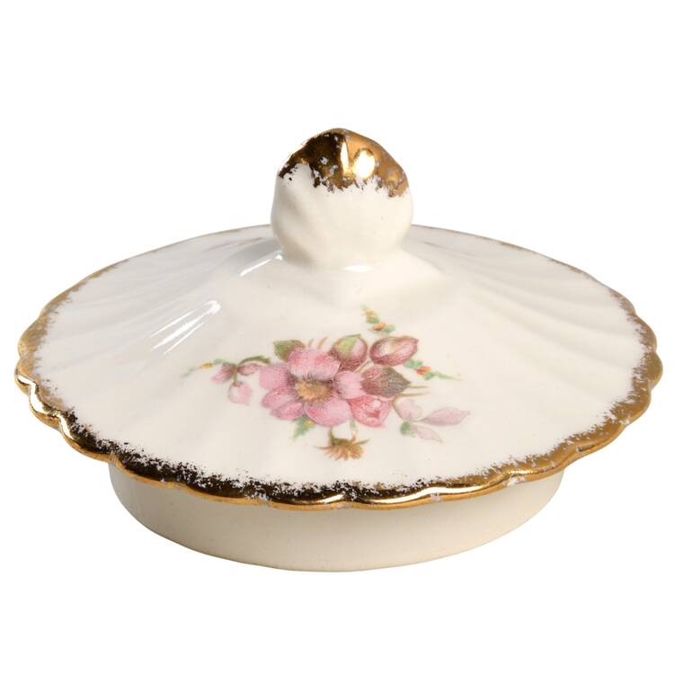 Wild Rose Lid for Teapot