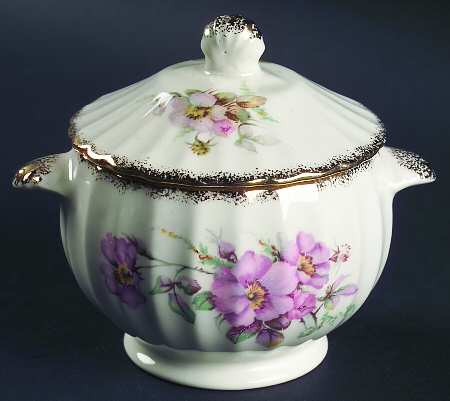 Wild Rose Sugar Bowl & Lid